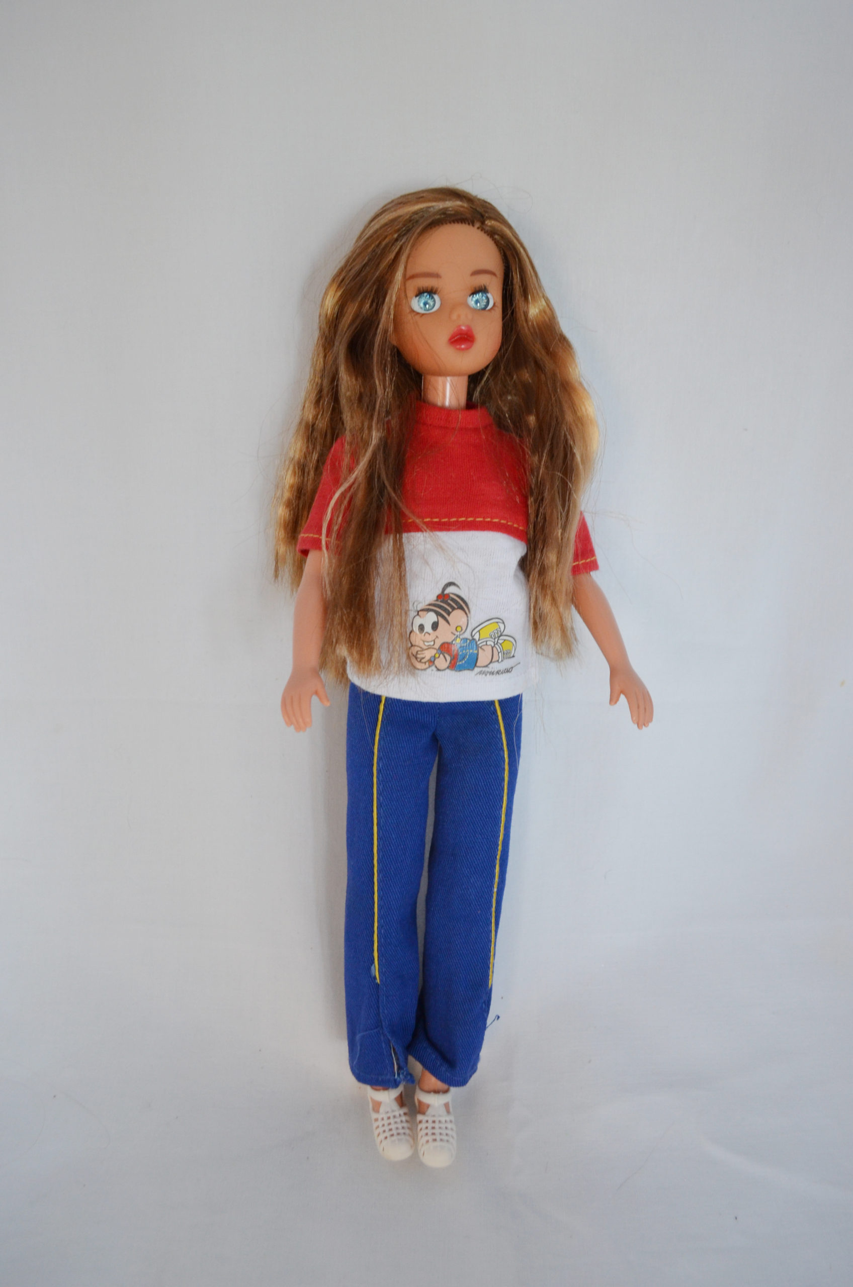 Roupa para boneca Susi antiga conjunto short e blusa